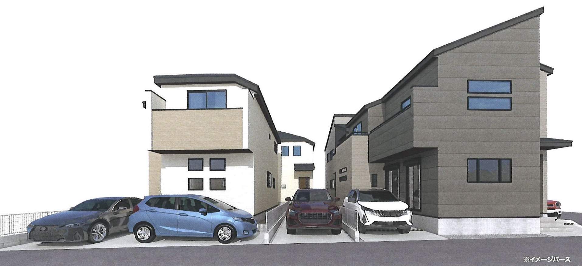 外観、一建設 川口市長蔵2丁目 新築戸建 仲介手数料無料