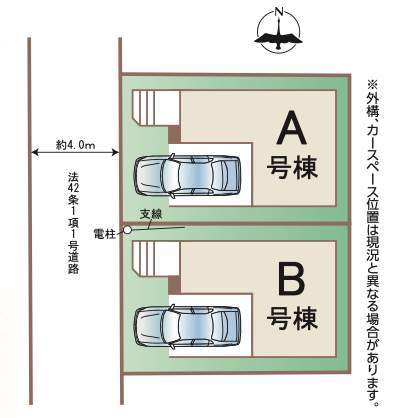配置図、飯田産業 川口市南前川1丁目 新築戸建 仲介手数料無料