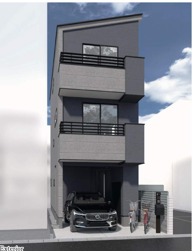 外観、川口市芝2丁目 新築戸建 仲介手数料無料 4980万円