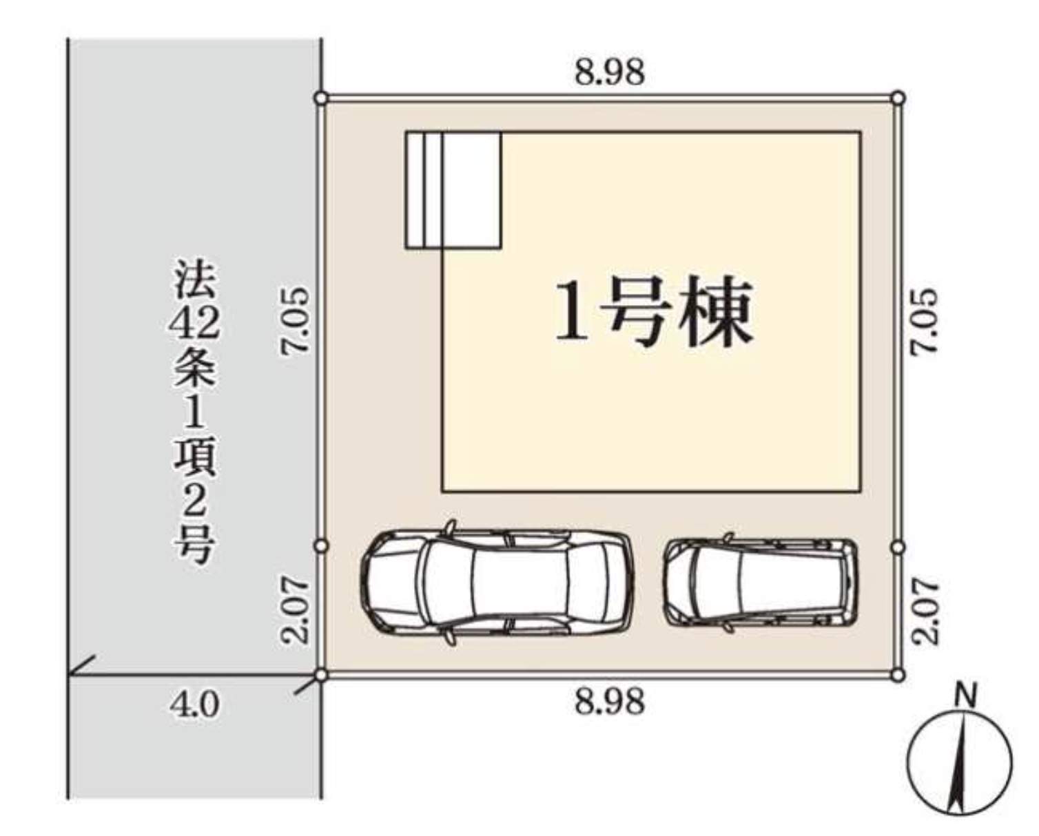 配置図、一建設 川口市前川町4丁目 新築戸建 仲介手数料無料