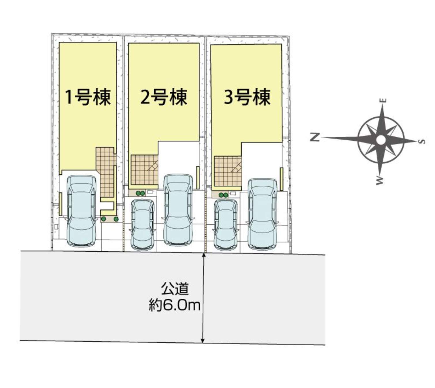 配置図、東栄住宅 川口市弥平1丁目 新築戸建 仲介手数料無料