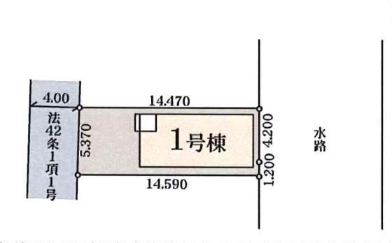 配置図、一建設 川口市八幡木1丁目 新築戸建 仲介手数料無料