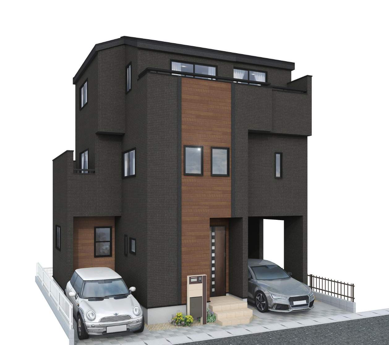 外観、東栄住宅 川口市本前川3丁目 新築戸建 仲介手数料無料