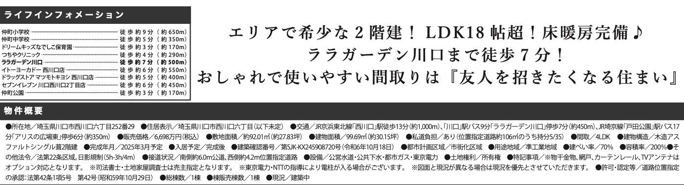 ケイアイスター不動産 川口市西川口６丁目 新築戸建 仲介手数料無料