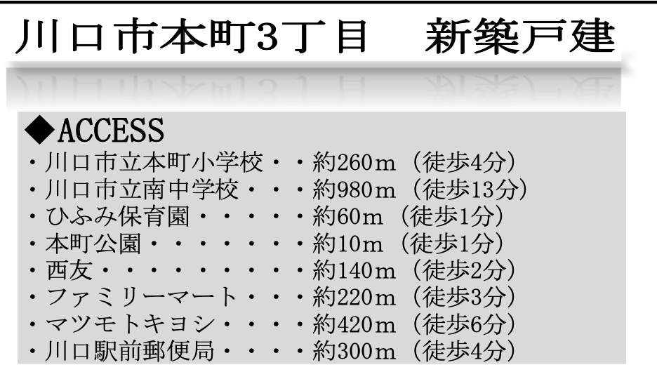 川口市本町３丁目 新築戸建 仲介手数料無料