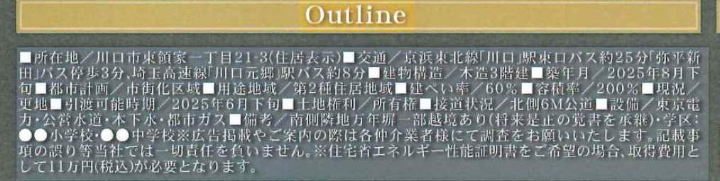 ホームポジション　川口市東領家１丁目 新築戸建 仲介手数料無料 