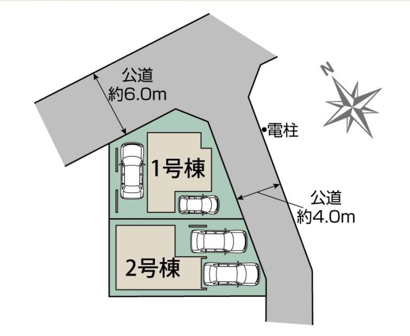 配置図、東栄住宅　川口市差間２丁目 新築戸建 仲介手数料無料