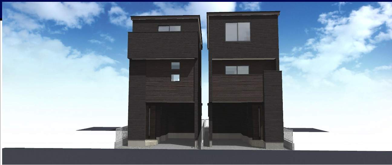 外観、ホーク・ワン 川口市芝3丁目 新築戸建 仲介手数料無料