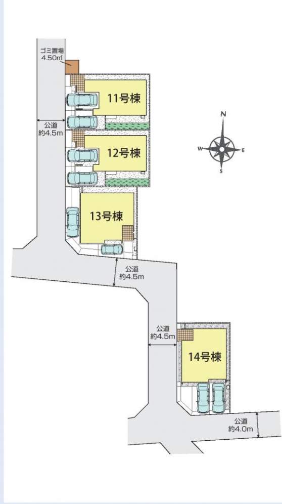 配置図、東栄住宅 川口市大字安行領家 新築戸建 仲介手数料無料