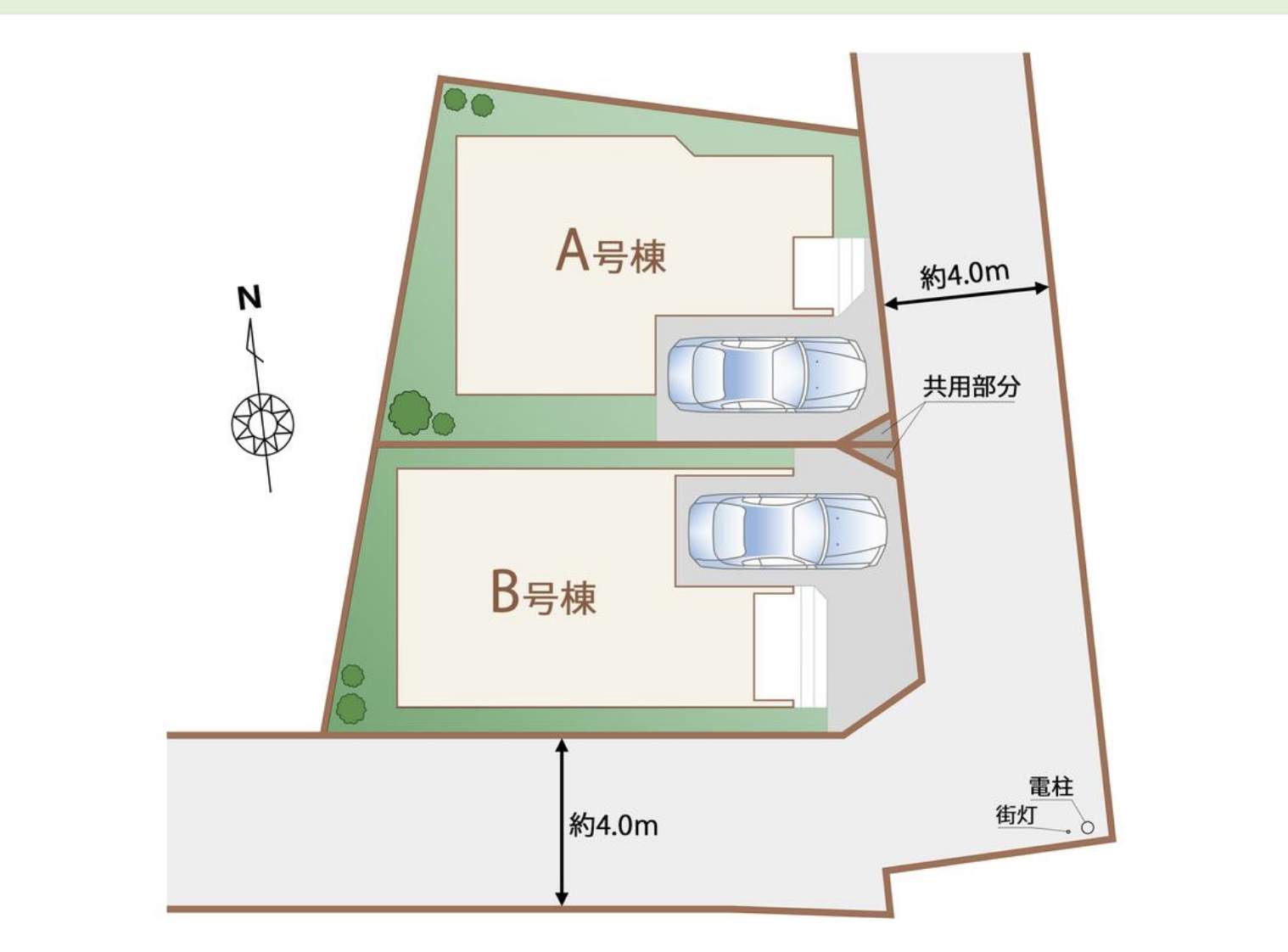 配置図、飯田産業 川口市大字安行領根岸 新築戸建 仲介手数料無料