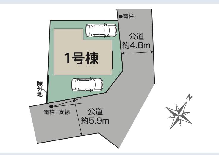 配置図、東栄住宅 川口市大字安行吉岡 新築戸建 仲介手数料無料