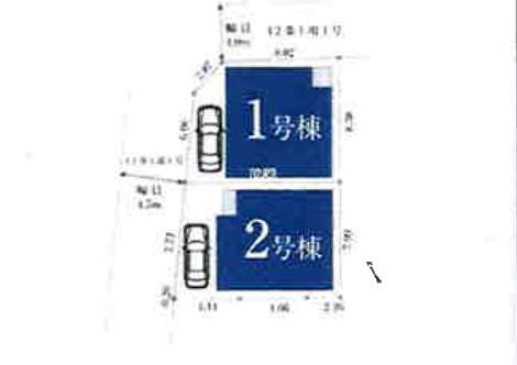配置図、ホーク・ワン 川口市坂下町3丁目 新築戸建 仲介手数料無料