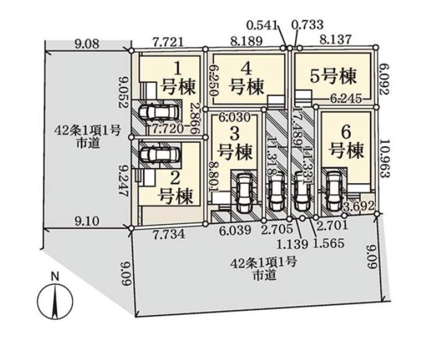 配置図、一建設 川口市西川口2丁目 新築戸建 仲介手数料無料
