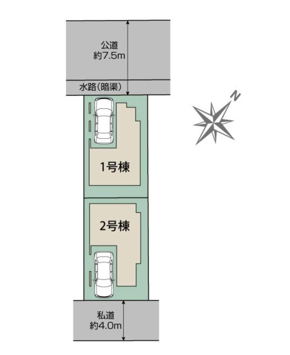 配置図、東栄住宅 川口市柳崎1丁目 新築戸建 仲介手数料無料