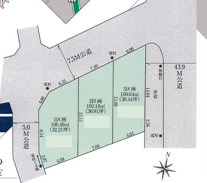 配置図、ティーアラウンド 川口市大字安行吉岡 新築戸建 仲介手数料無料