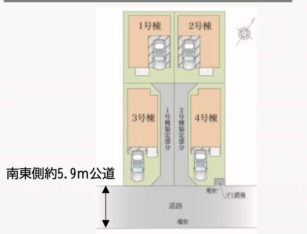 配置図、ケイアイクラフト 川口市元郷4丁目 新築戸建 仲介手数料無料