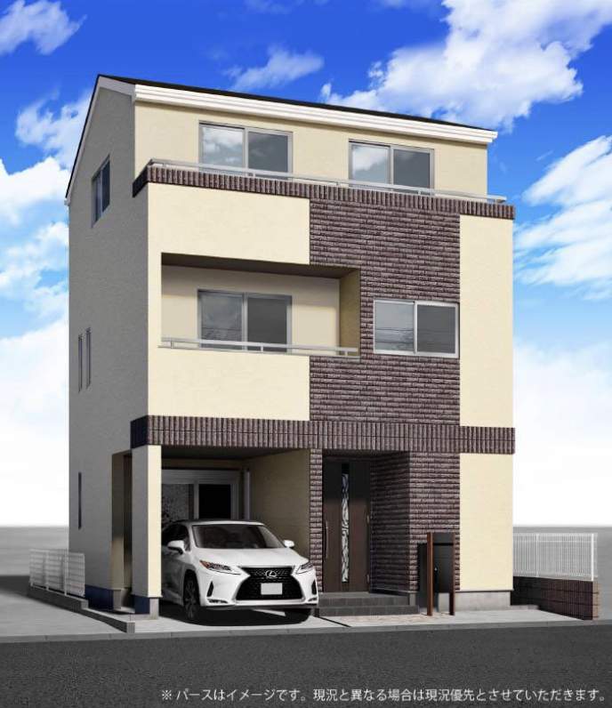 外観、大宝建設埼玉 川口市大字伊刈 新築戸建 仲介手数料無料