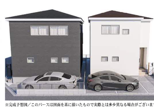 外観、一建設 川口市差間3丁目 新築戸建 仲介手数料無料