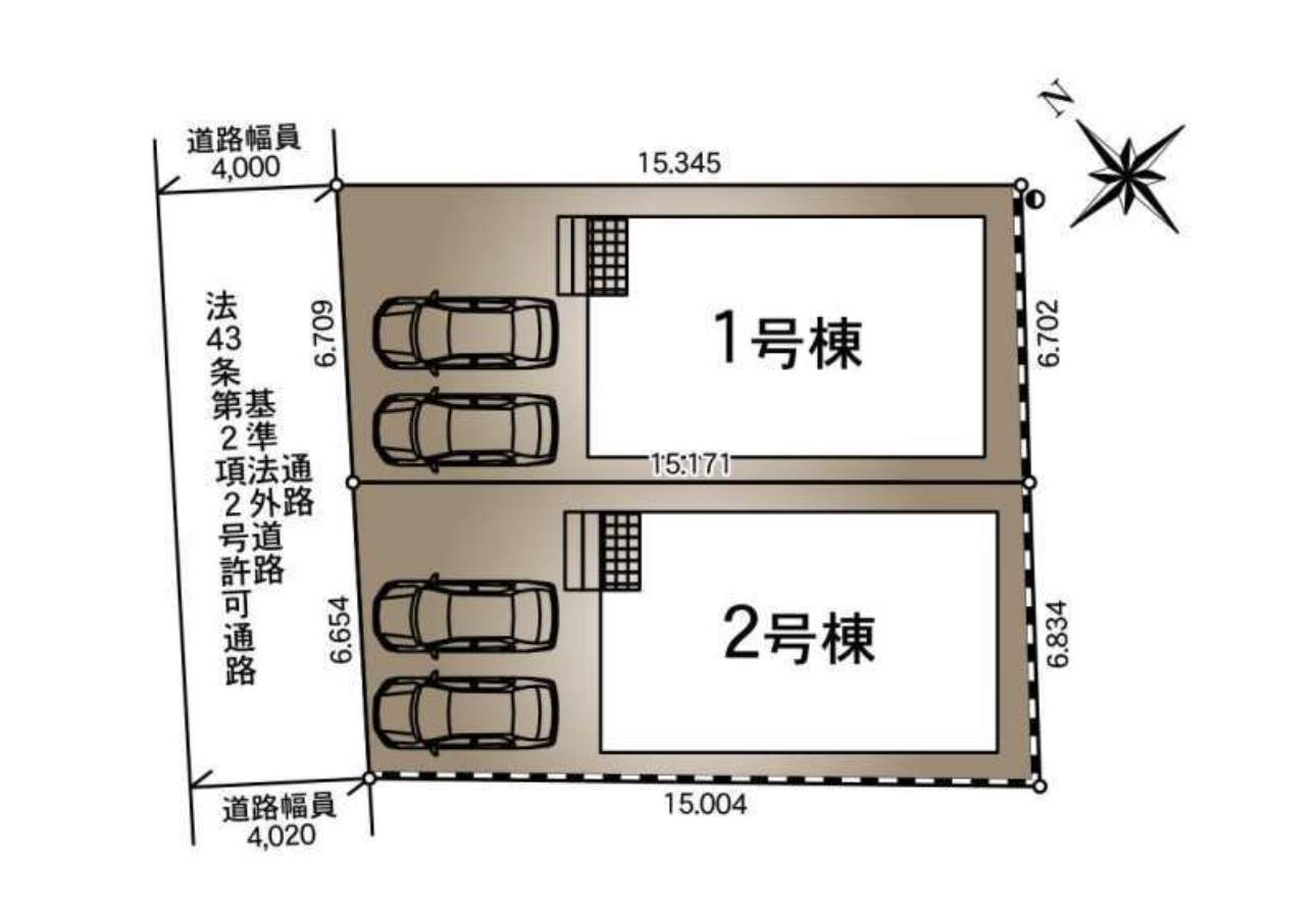 配置図、アーネストワン 川口市大字赤井 新築戸建 仲介手数料無料