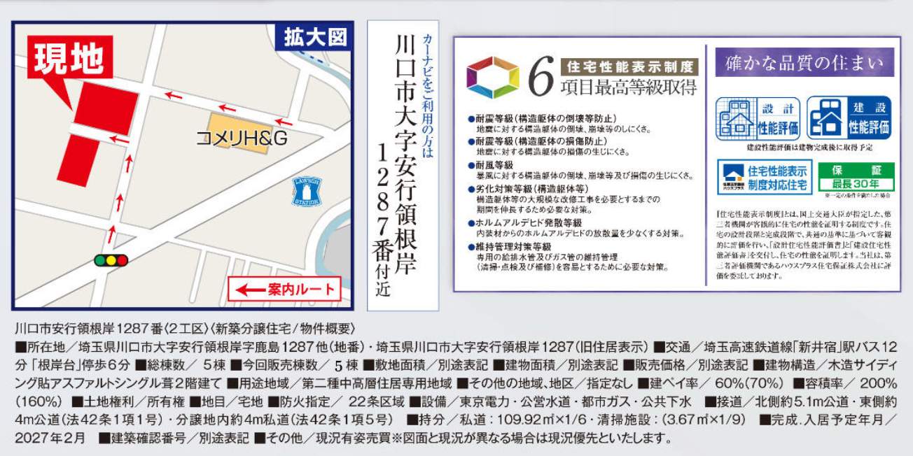 飯田産業 川口市大字安行領根岸 新築戸建 仲介手数料無料