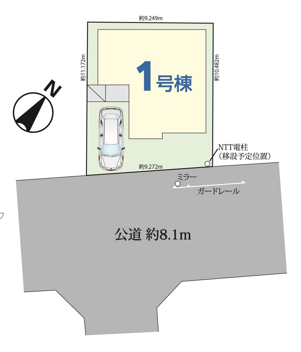 配置図、飯田産業　川口市大字木曽呂 新築戸建 仲介手数料無料 