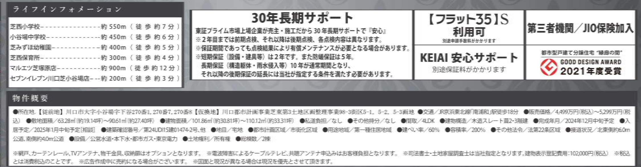 概要、ケイアイスター不動産　川口市大字小谷場 新築戸建 仲介手数料無料 