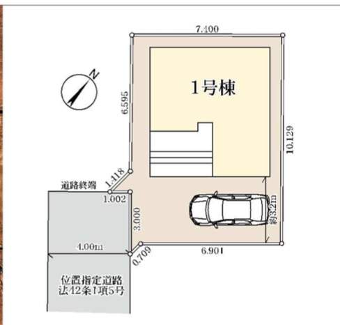 配置図、一建設 川口市弥平2丁目 新築戸建 仲介手数料無料