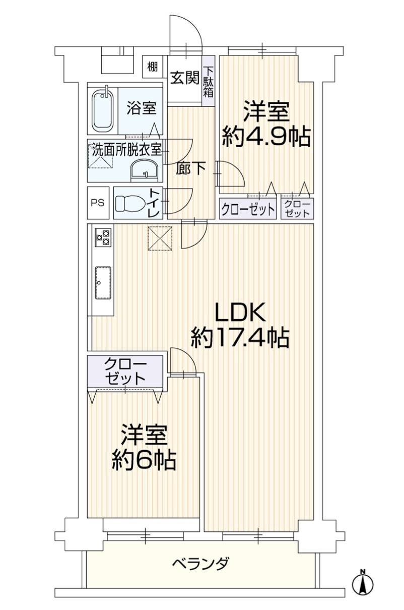 間取り図、グリーンコーポ川口　中古マンション  仲介手数料無料