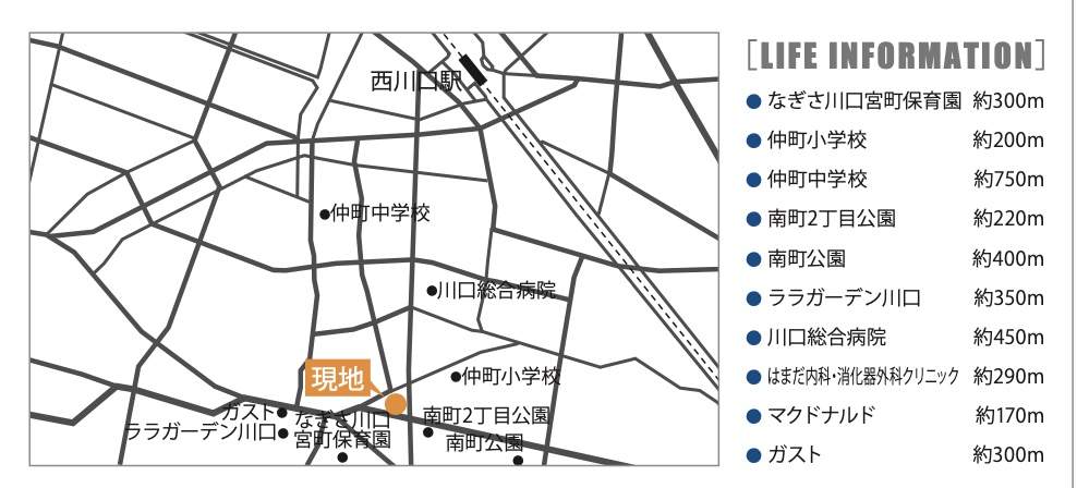 地図、ハイセレサ川口ウインドフロウ中古マンション  仲介手数料無料