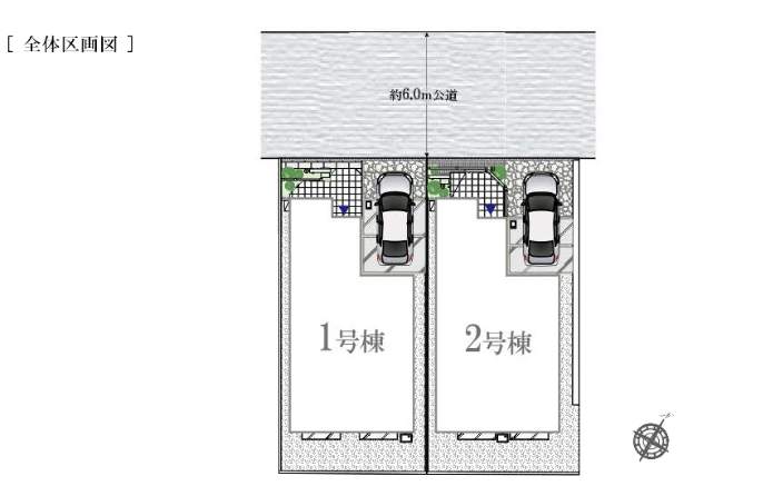 配置図、アイム・ユニバース さいたま市緑区松木2丁目 新築戸建 仲介手数料無料