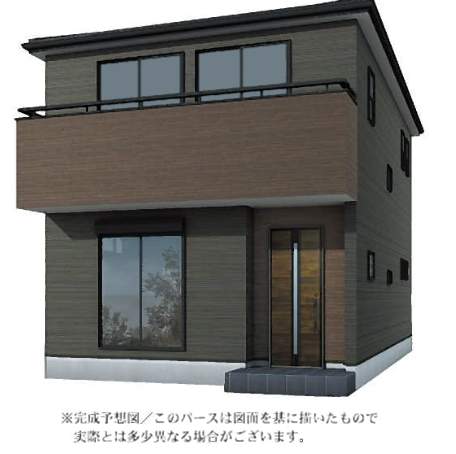 外観、一建設 さいたま市岩槻区大字徳力 新築戸建 仲介手数料無料