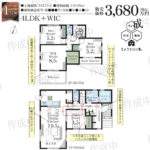 さいたま市西区大字二ツ宮 新築戸建 仲介手数料無料 3680万円 更にお祝金最大20万円プレゼント付 大宮駅 バス(二ツ宮新道 乗26分 停歩7分) 新築戸建