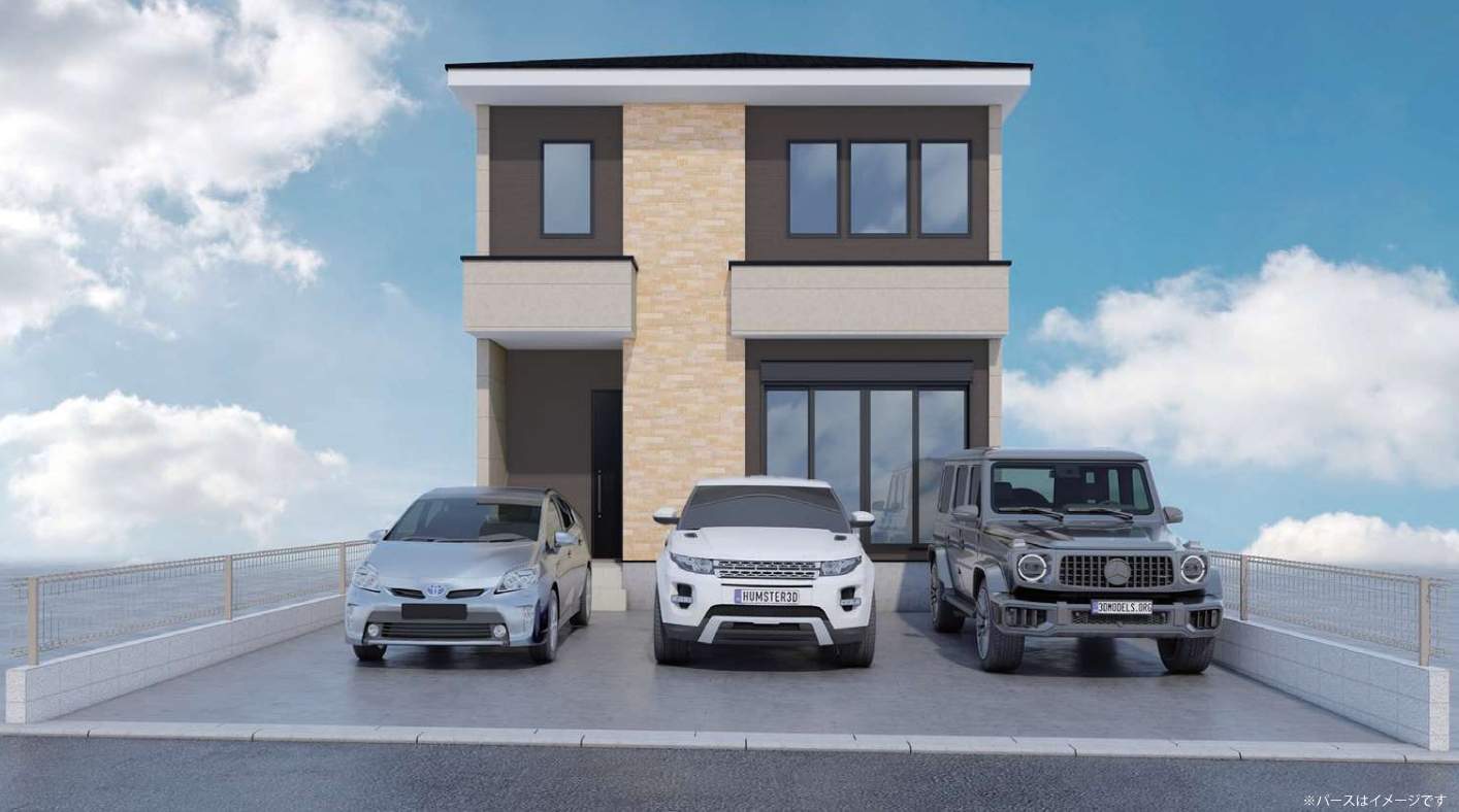 外観、ケイアイスター不動産 さいたま市大宮区三橋4丁目 新築戸建 仲介手数料無料