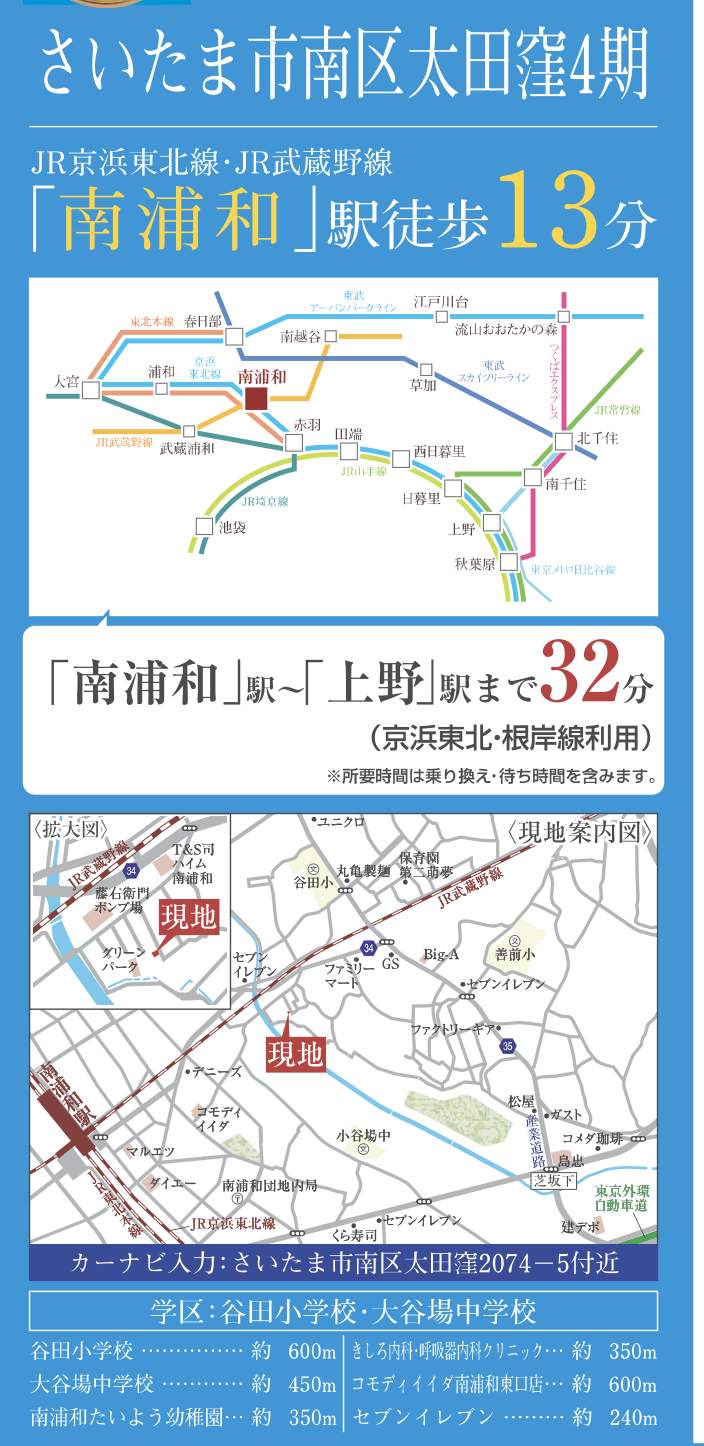 地図、旭ハウジング さいたま市南区大字太田窪 新築戸建 仲介手数料無料