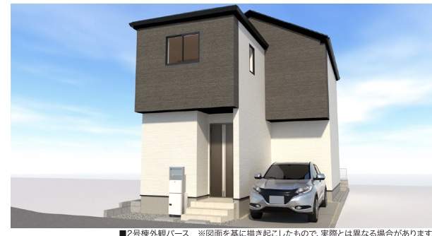 2外観、アイディホーム さいたま市西区三橋5丁目 新築戸建 仲介手数料無料