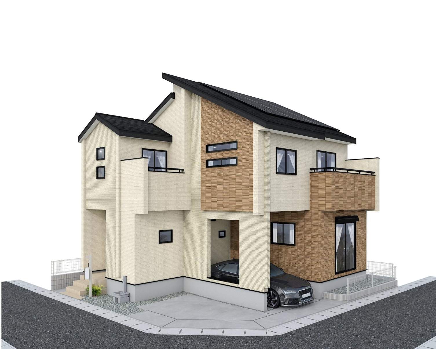 外観、東栄住宅 さいたま市岩槻区大字岩槻 新築戸建 仲介手数料無料