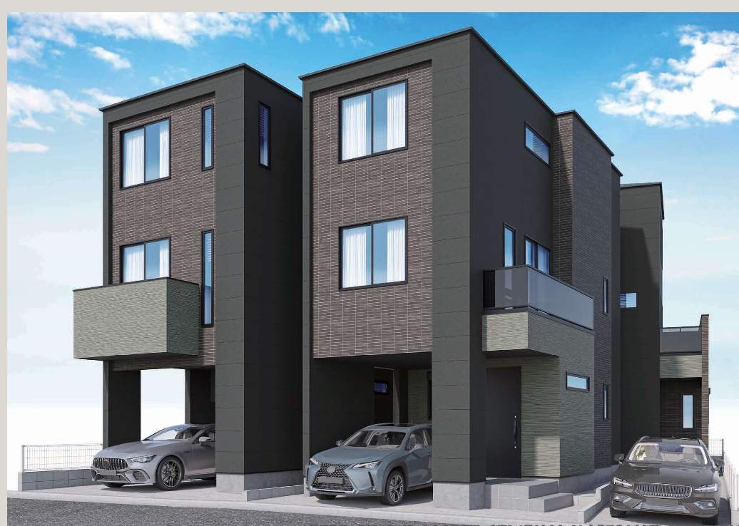 外観、メルディア さいたま市浦和区本太4丁目 新築戸建 仲介手数料無料