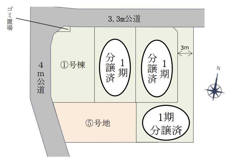 配置図、ベルハウス ルミナスコート堀崎町　仲介手数料無料