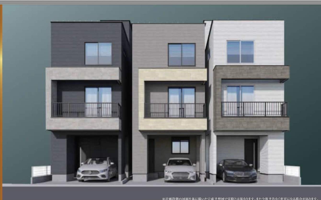 外観、メルディア 川口市並木1丁目 新築戸建 仲介手数料無料