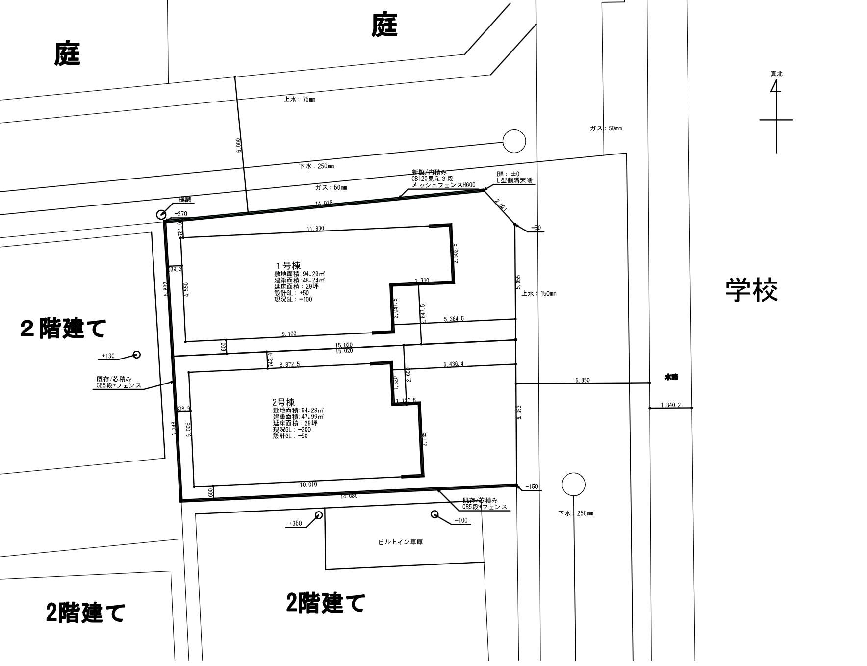 配置図、メルディア さいたま市北区奈良町 新築戸建 仲介手数料無料