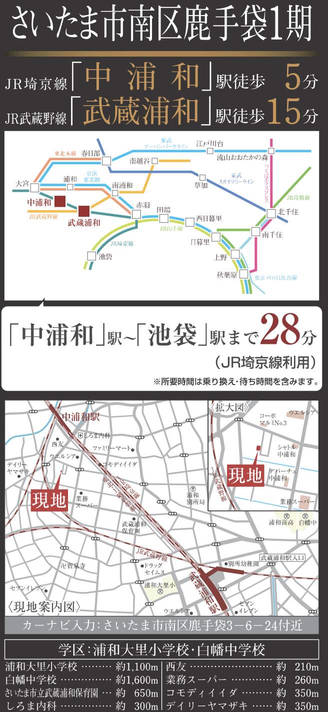 旭ハウジング さいたま市南区鹿手袋3丁目 新築戸建 仲介手数料無料