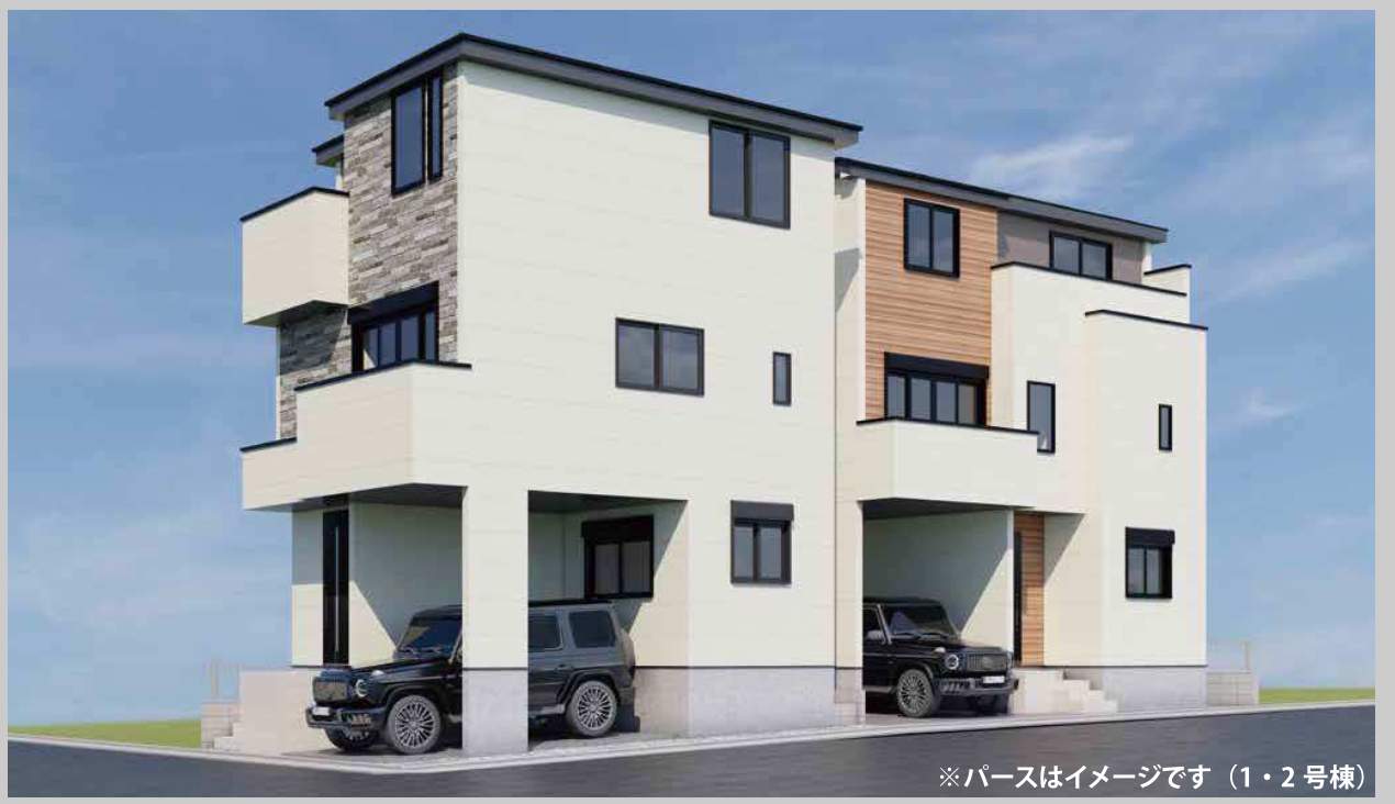 12外観、CGケイアイスター不動産 さいたま市浦和区駒場1丁目 新築戸建 仲介手数料無料