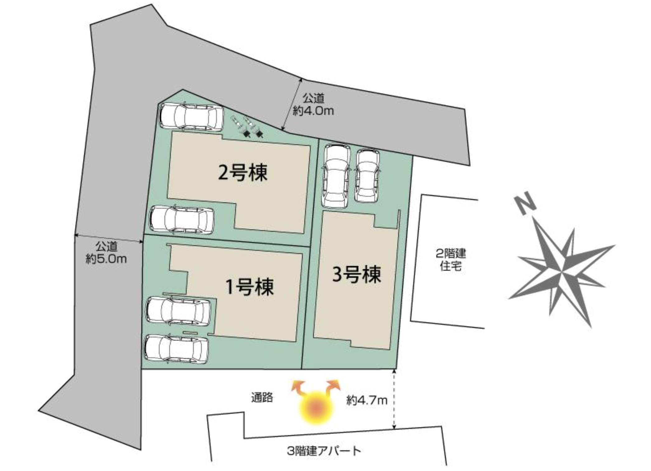 配置図、東栄住宅 さいたま市桜区大字大久保領家 新築戸建 仲介手数料無料