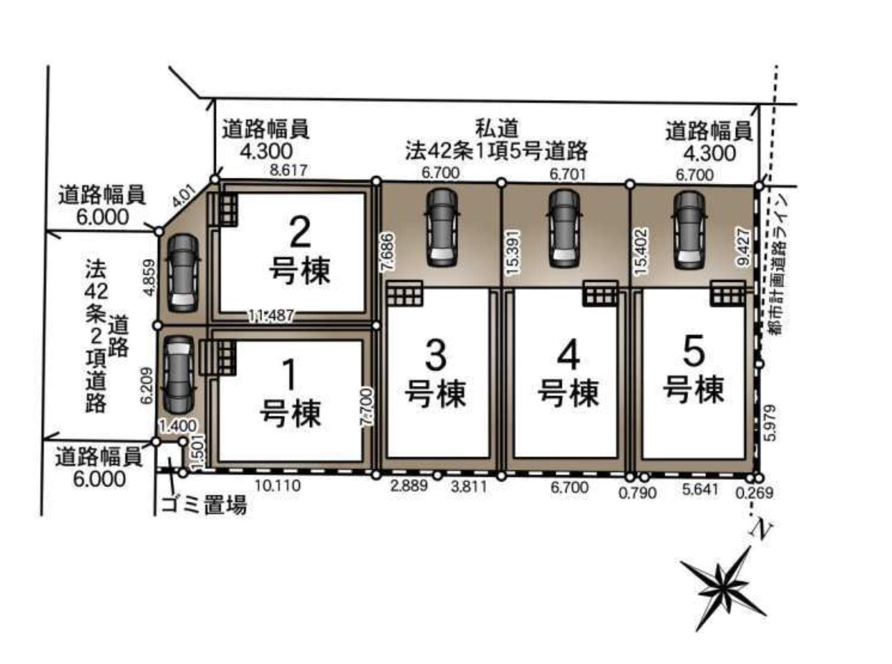 配置図、アーネストワン さいたま市岩槻区仲町2丁目 新築戸建 仲介手数料無料