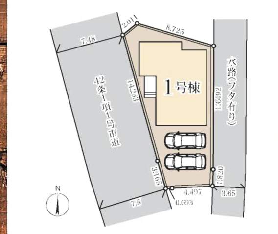 配置図、一建設 さいたま市岩槻区大字徳力 新築戸建 仲介手数料無料