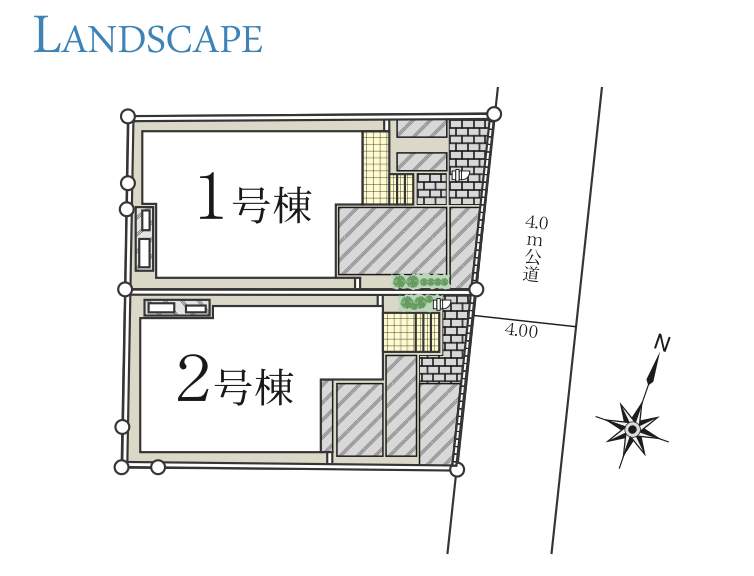 配置図、ヤマダホームズ さいたま市北区本郷町 新築戸建 仲介手数料無料