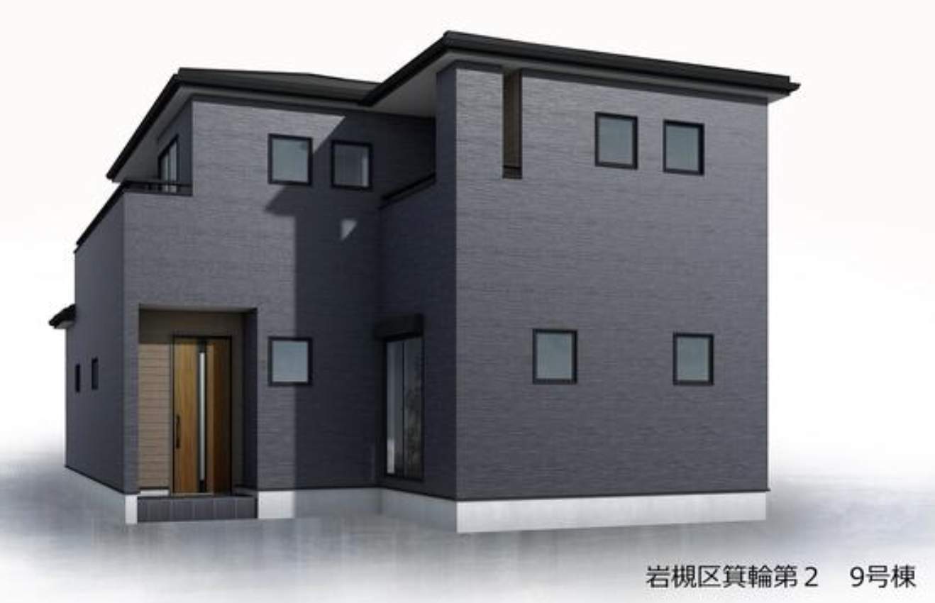 3外観、一建設 さいたま市岩槻区大字箕輪 新築戸建 仲介手数料無料