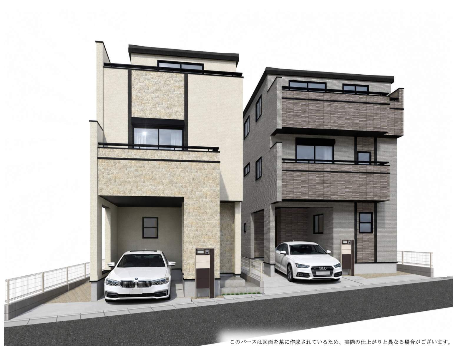 外観、東栄住宅 さいたま市浦和区木崎2丁目 新築戸建 仲介手数料無料
