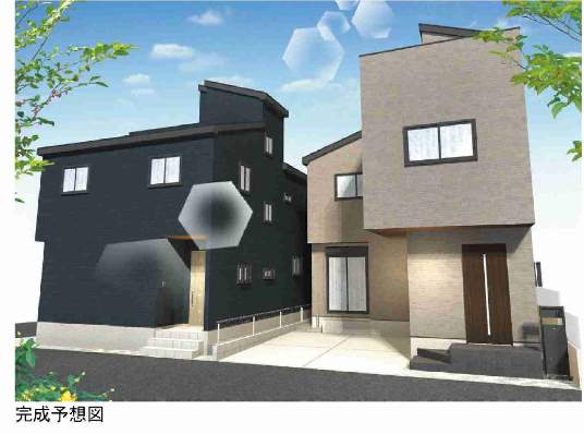 外観、ホームポジション さいたま市緑区大字中尾 新築戸建 仲介手数料無料