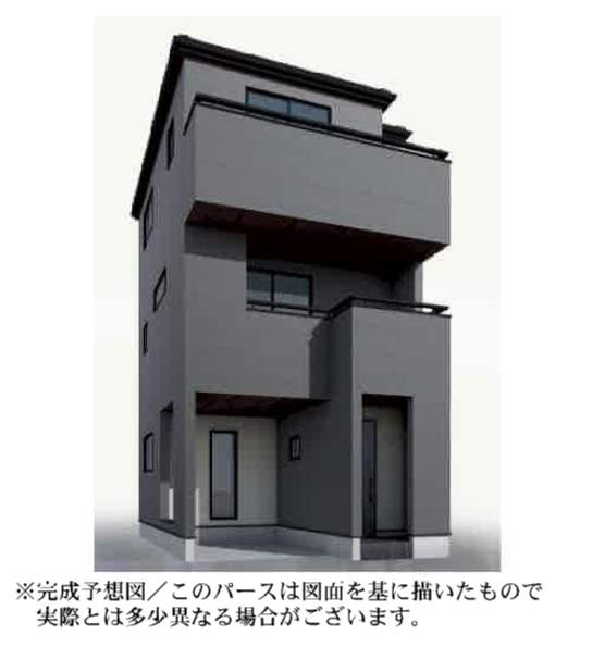 外観、一建設 さいたま市大宮区大成町3丁目 新築戸建 仲介手数料無料